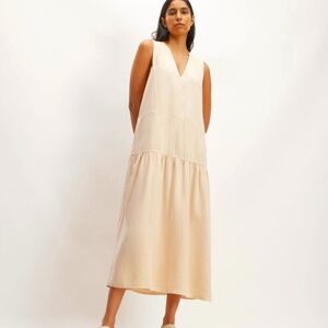 EVERLANE The Tencel™ V Neck Dress